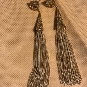 Kendra Scott gold fringe earrings